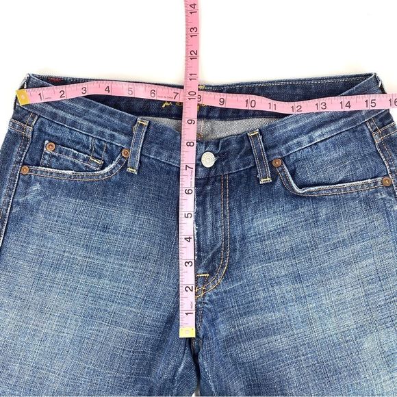 7 For All Mankind pink stitching A pocket bootcut flare jeans EUC U13006… - Picture 6 of 10